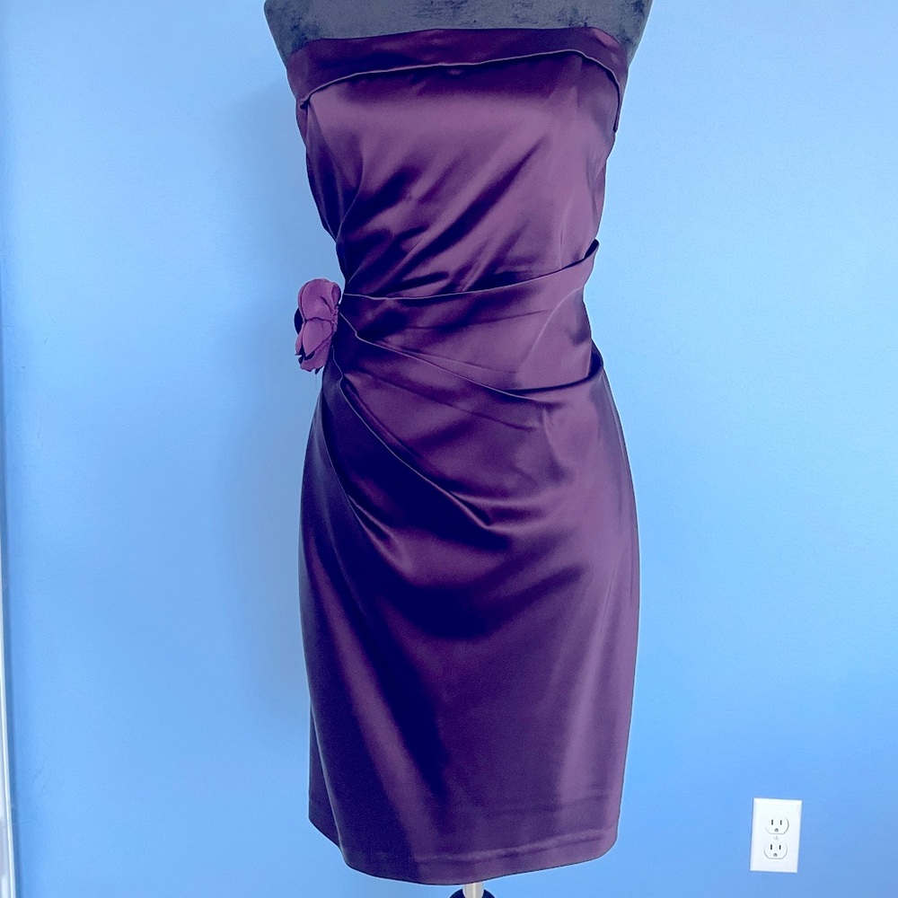 Purple Dress Strapless